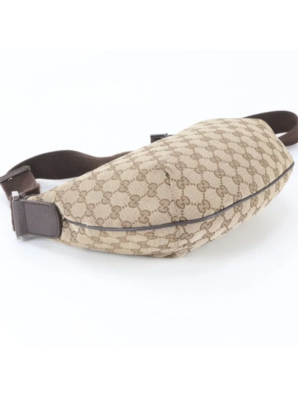 Gucci GG Canvas Leather Shoulder Bag Crossbody Messenger